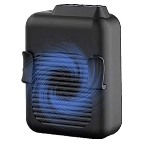 Rechargeable Mini Hanging Waist Clip Fan for Personal Cooling, 2 in 1 Wearable Necklace Fan and Portable Neck Fans