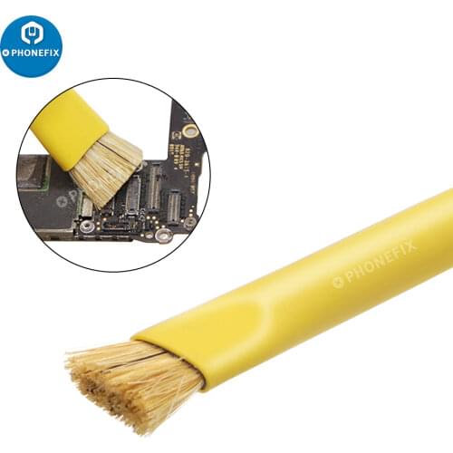 Industrial Repair Brush Anti-Static Brush Double Head Insulation Hard Brush Clean Dust ESD Safe For Phone Motherboard PCB BGA