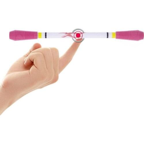 2Pcs/Lot Antiskid Coated Spinning Pen Turn to Scroll Ballpoint Pen Enhance Learning Kids Office Supplies Multifunction