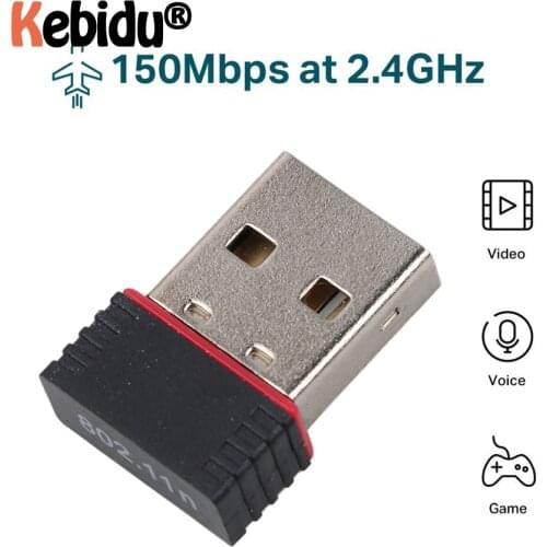 Hot Mini Network LAN Card 150Mbps 802.11 Ngb Adaptor WiFi Adapter 2.0 Mini Network Card WiFi Wireless Adapter For PC Desktop