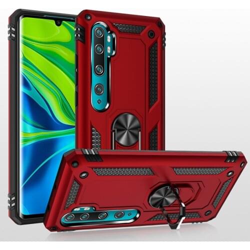 Heavy Duty Rugged Cover Ring Bracket Magnetic Holder Shockproof Kickstand case for Xiaomi Mi Note 10 / Mi Note 10 Pro/Mi CC9 Pro