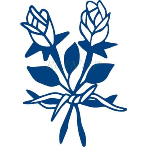 Waterproof Temporary Juice Ink Sticker Two Rose Flowers Tied Bow Fruit Gel Long Lasting Small Size Art Tattoo for Men Women