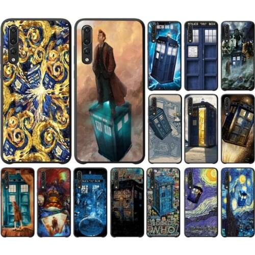 YNDFCNB Doctor who Police Box Tardis Phone Case For Huawei P9 P10 P20 P30 P40 Lite P20Pro P30Pro P40Pro Psmart