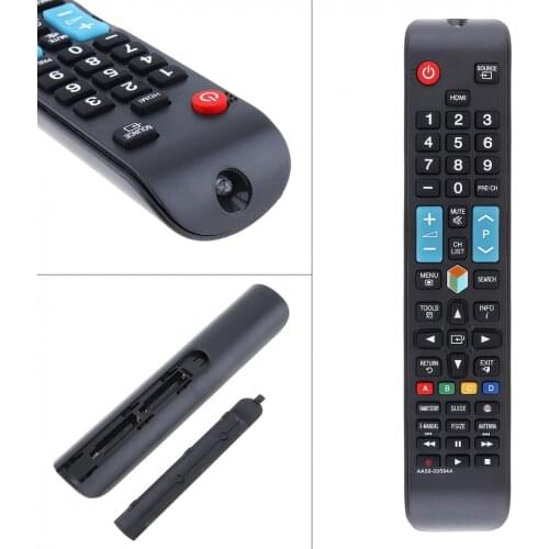 Replaced Remote Control AA59-00594A Support 2xAAA Batteries with Long Transmission Distance for Samsung Smart 3D LCD LED HDTV TV
