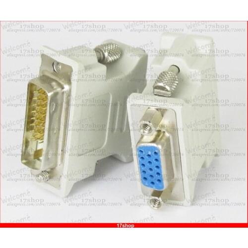 20pcs x Male DVI-D DVI-I DVI-A to Female DB15 HD SVGA VGA D-sub 15 pin Connector