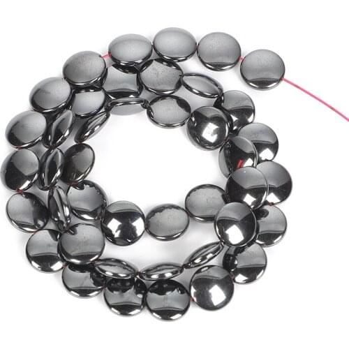4/6/8/10/12/20mm Round Black Hematite Natural Stone Beads For Jewelry Making DIY Loose Space Beads Necklace Bracelet Handmade