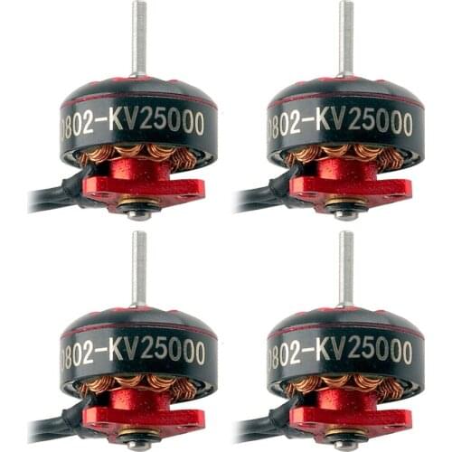 4pcs Happymodel EX0802 14000KV/ 19000KV/ 25000KV 1-2S Brushless Motor CW CCW for FPV Racing Drone for Mobula6 HD RC Quadcopter