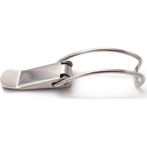 10PCS/lot Iron 86mm Spring Toggle Latch Hasps Silver Tone Spring Loaded for Cabinet Cases Box Chests lock CK204