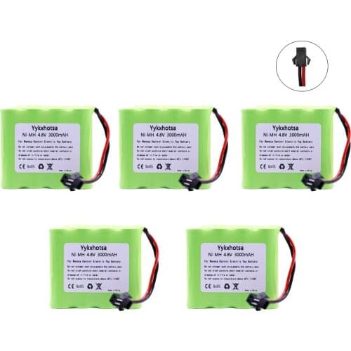 4.8V 3000mah NiMH Battery M model For Rc toys Cars Tanks Robots Boats Guns 4.8v Battery Ni-MH 4*AA Battery Pack 1/2/3/4/5 PCS