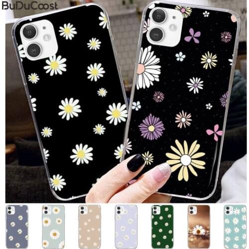 Daisies Floral Design Customer Phone Case For iphone 11 Pro11 Pro Max X XS XR XS MAX 8plus 7 6splus 5s se 7plus case