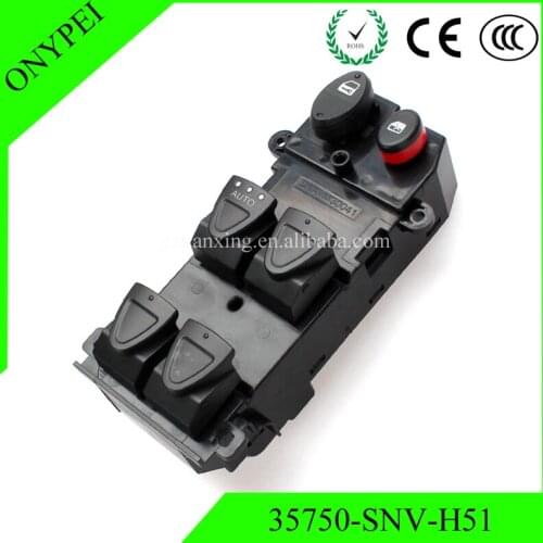 35750-SNV-H51 Power Window Master Control Switch For 2005-2011 Honda Civic left 35750SNVH51 35750 SNV H51