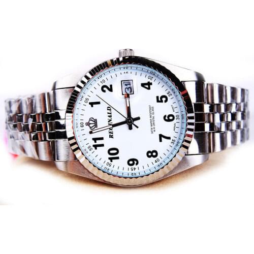 HK Fashion Brand 30M Waterproof Men Full Stainless Steel Top Qualty Calendar Business Man Watch Dress Business Gift Wristwatches