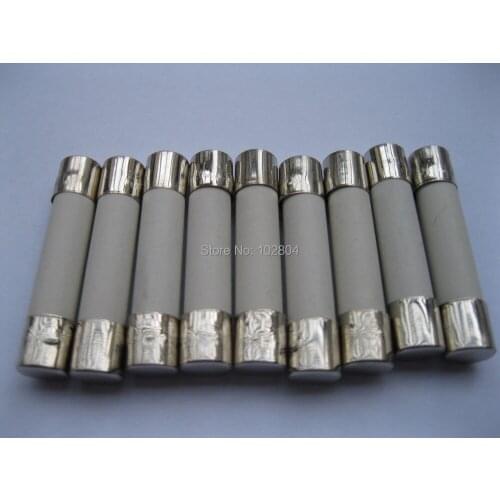 Ceramic Fuse 10A 250V 6mm x 30mm Fast Blow 100 pcs per Lot