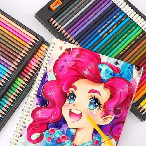 120 Colors Wood Colored Pencils Set Oil HB Drawing Sketch For Prismacolor Colored Pencils School Gifts Pull box set