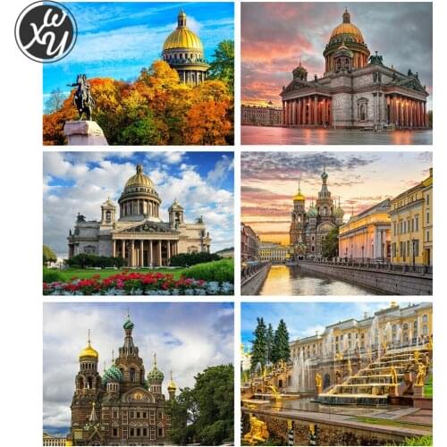 St. Petersburg Diamond Painting Kits for Adult Landscape Diamond Mosaic Art Full Diamond Cross Stitch Accessories for Home Decor