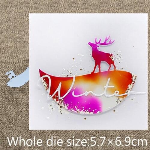 New Design Craft Metal Cutting Die cut dies Fawn semicircle frame decoration scrapbook Album Paper Card Craft Embossing die cut