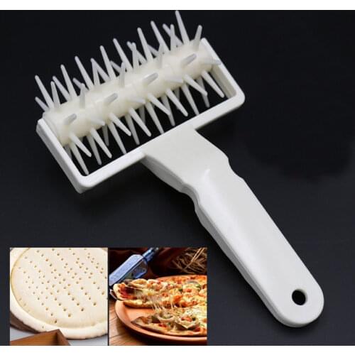 Plastic Pizza Cutters Wheels Needle Tools Pastry Dough Roller Baking Cookie Pie Docker for Christmas Party Kitchen Accessories