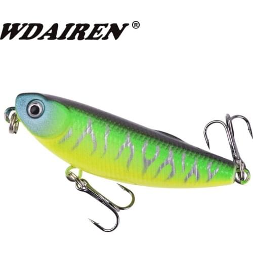 1PCS Topwater Fishing Lure 5cm 5.5g High Quality Pencil Hard Bait Decoys Wobblers Walk Zigzag Swimbait For Fish Bass Crankbaits