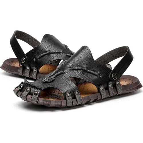 Big Size Men Sandals Summer Classic Men Shoes Slippers Soft Sandals Comfortable Beach Sandals Walking Footwear Outdoor 46 47