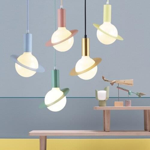 Modern hanging ceiling lamps luminaire suspendu glass ball LED pendant lights hanglamp