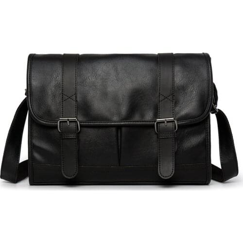 New Luxury Brand High Quality Men Bags Vintage Crossbody Bags Business Messenger Bag Leather For Men Casual Shoulder Bag Bolsa