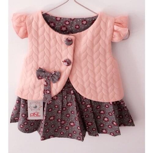 New 2020 Spring Baby Girl Cotton Dresses Sleeveless Beautiful Flower Baby Kids Clothing Free Shipping