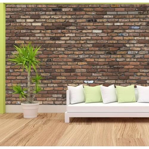 Vintage Brick Wallpaper Contact Wall Paper 3d Bedroom Decor Living Room Furniture Living Room Peel and Stick Stripe Decoration