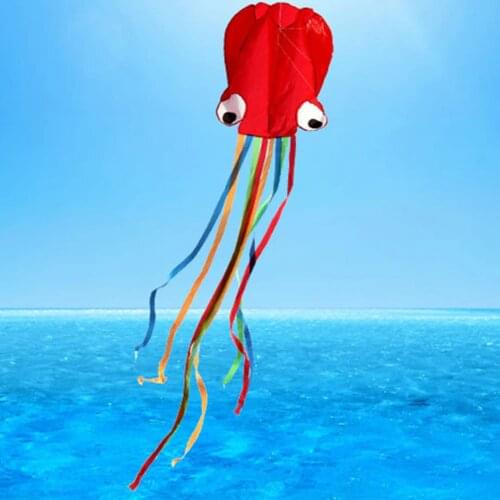 High quality large octopus kite with handle line children kites wholesale kite