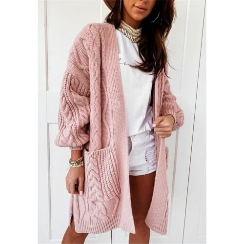 European Style Woman Sweater Knit Long Cardigan Autumn Winter Halloween Sweater Women