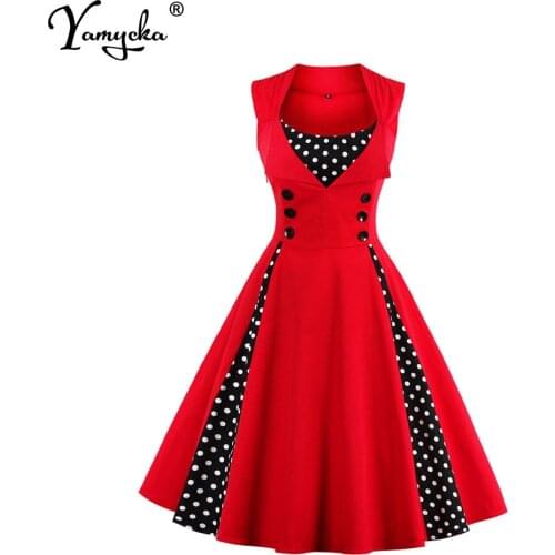 Sexy vintage polka dot print casual summer Lolita dress elegant evening prom dresses for women 2021 party Splicing bodycon dress