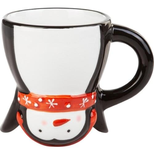 Animal Penguin Mug Heat-Resistant Espresso Coffee Mug Cup Drink Beverage Serving Decorative Stoneware White Tea Penguin Animal Figure Quality Cup Drinkware For Gift Kitchen Accessories Travel Special Day Present