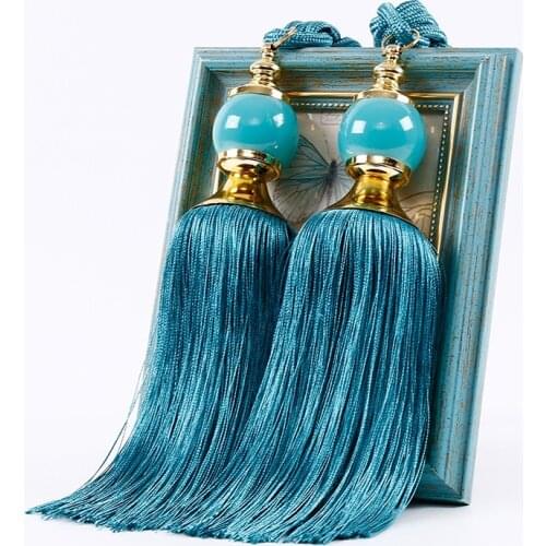 1 Pair Curtain Tie Backs with Tassel Traditional Chinese Tieback Curtain Decorative Accessories