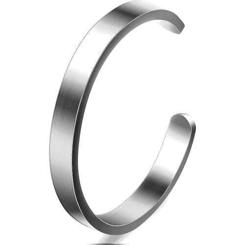 10pcs/Lot High Quality Stainless Steel Cuff Bangle Bracelet Fashion Jewelry Black Color Pulseras Mujer Wholesale
