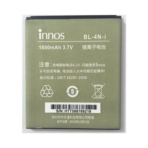 100% 1pcs NEW innos BL-4N-i 1800mAh Battery For DNS S4503Q S4503 innos Small Dragonfly i6c i6 Battery Bateria