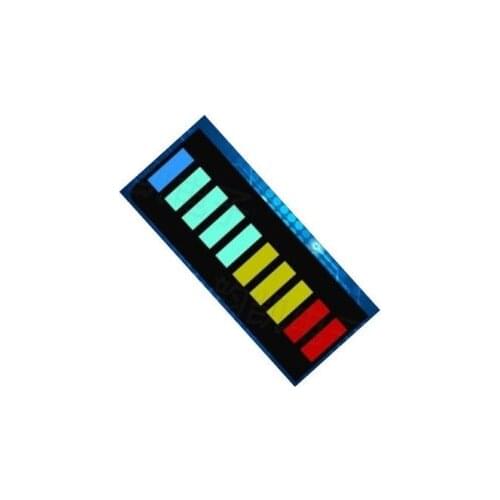 2PCS LED Display Module 10 Segment Bargraph Light Display Module Bar Graph Ultra Bright Red Yellow Green Blue Colors Multi-color