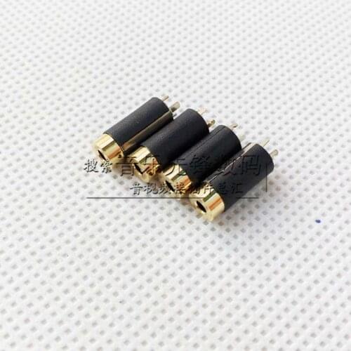 20pcs Gold-plated plastic gold plated 2.5 2.5 four female four female 2.5 injection head assembly is inserted