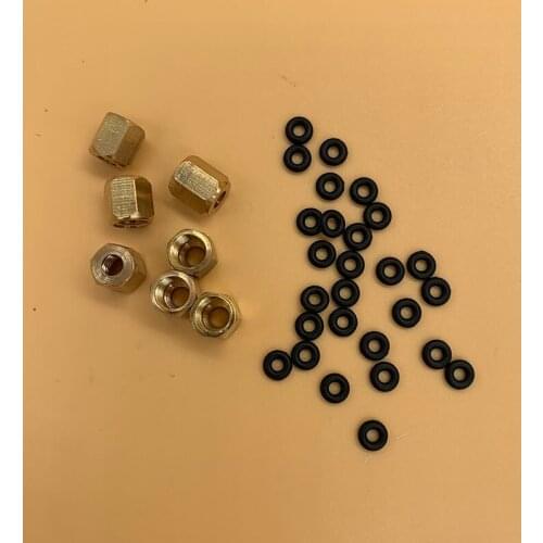 30PCS For epson dx5 dx7 printhead Ink damper adapter dumper connector with O ring for Roland Mimaki Allwin Mutoh Xuli printer