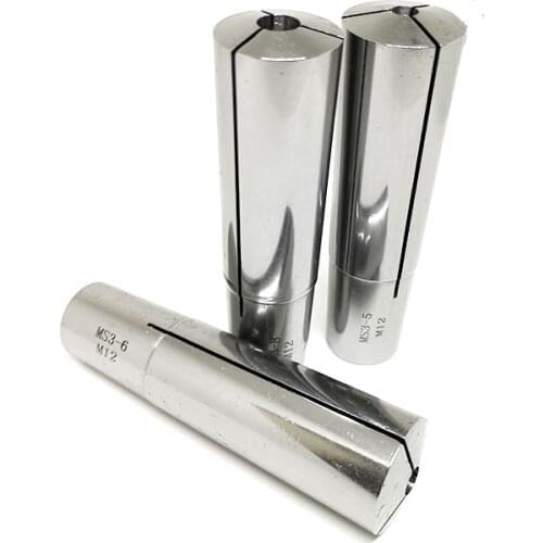 5pcs MT3 collet set chuck d4 6 8 10 12mm ms spring collet morse taper spring collet thread M12 collet chuck cnc milling