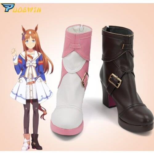 Anime Uma Musume: Pretty Derby Grass Wonder Cosplay Shoes Boots Custom Made