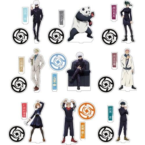 Anime Jujutsu Kaisen Itadori Yuji Fushiguro Megumi Kugisaki Nobara Gojo Satoru Nanami Kento Acrylic Figure Stand Model