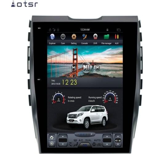 AOTSR Tesla 1 Din Car Radio Android 9 AutoRadio Coche For Ford Edge 2015 - 2019 Multimedia Car Player GPS Navigation DSP CarPlay