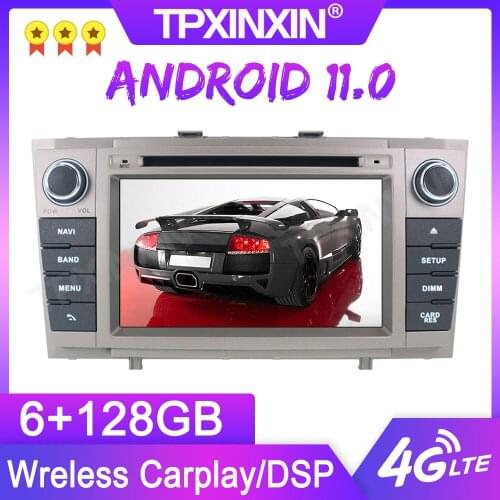 Android 11.0 6+128G For Toyota Avensis T27 2009-2015 GPS Car Multimedia Player Headunit Audio Radio Navigtion Tape Recorder