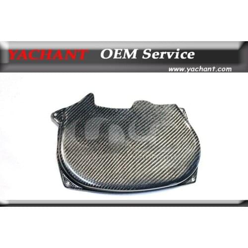 Car Styling Carbon Fiber Cam Gear Belt Cover Fit For 1996-2005 Evolution Evo 4 5 6 7 8 4G63 CT9A Engine Cam Cover