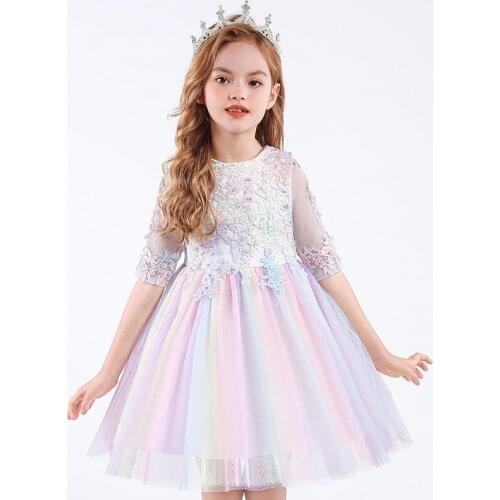 Kids Girls Princess Dress For 3-12 Year Baby Girl Birthday party dresses 2021 Summer Toddler Wedding Clothing Big girls costumes