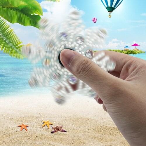 DIY Rhinestone Fingertip Gyro Diamond Hand Spinner Fidget Spinner Toy Anxiety Relief Stress Antistress Toys for Children Adult
