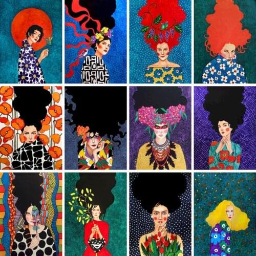 GATYZTORY diamond painting accessories portrait Embroidery diamond home decor Paintings christmas