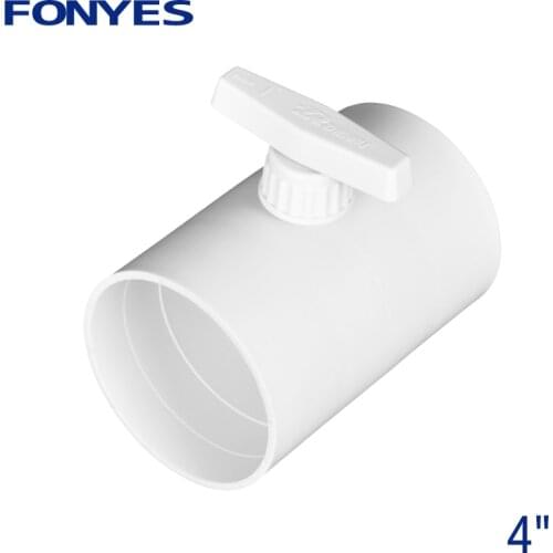 HVAC 100mm plastic air valve volume flow rate damper manual air duct check valve for ventilation pipe 4 inch