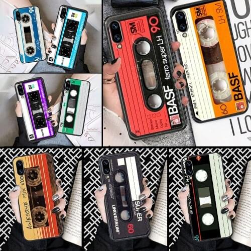 Old cassette Classical Phone case For Huawei Honor 6 7 8 9 10 10i 20 A C X Lite Pro Play black luxury hoesjes trend funda 3D