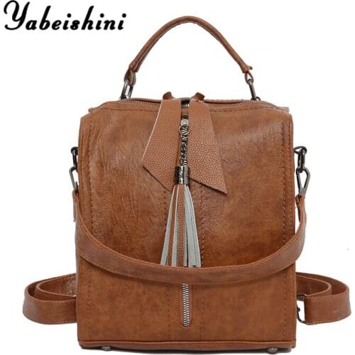 Fashion women backpack Multifunctional Ladies leather backpack high quality soft skin small backpacks school bags for girls