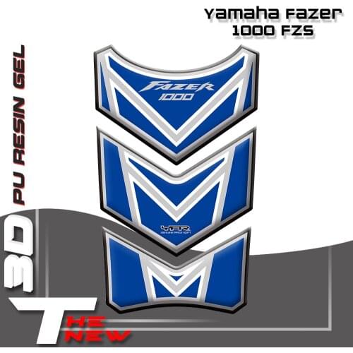 Motorcycle Stickers Fuel Tank Sticker Fishbone Protective Decals 3D Tank Pad For Yamaha Fazer 1000 FZS 2001 - 05 2002 2003 2004